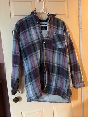 Flannel hoodie